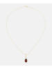 Diamant L'éternel Kette mit Anhänger, mit Granat, 375 Gelbgold