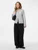 Pieces Strickjacke in Light Grey Melange