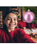 relaxdays 100-tlg. Weihnachtskugeln Set in Rosa