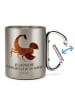 Mr. & Mrs. Panda Becher Sternzeichen Skorpion mit Spruch in Silber