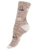 Vincent Creation® Bunte Fun Socken in Eulebeige