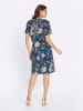 WITT WEIDEN Druck-Kleid in dunkelblau-orchidee-bedruckt