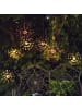 MARELIDA LED Solarstab Feuerwerk Gartendeko in schwarz - H: 100cm