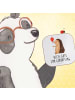 Mr. & Mrs. Panda Untersetzer Igel Luftballon mit Spruch in Weiß