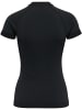 Hummel Hummel T-Shirt Hmlclea Yoga Damen Dehnbarem Atmungsaktiv Schnelltrocknend Nahtlosen in BLACK MELANGE