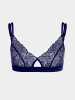 Erlich Textil  FLUID LACE CUT-OUT BRALETTE in mitternachtblau