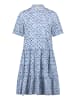 CARTOON Blusenkleid mit Muster in Weiß/Hellblau
