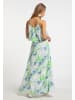 IZIA Damen Maxikleid in Blau Grün