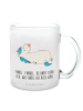 Mr. & Mrs. Panda Tee Tasse Einhorn Schnuller mit Spruch in Transparent