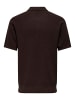 ONLY & SONS Gestricktes T-Shirt in Hot Fudge