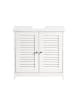 SoBuy Unterschrank in Mattweiß - (W) 34 x (H) 58 x (L) 57 cm