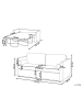 Beliani 2-Sitzer Sofa INKOO in Braun - (W) 177 x (H) 81 x (L) 90 cm