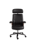 Angel Cerdá Büro-Drehstuhl 4212 in Schwarz / Stahl – (B)74 x (H)70 x (T)118 cm