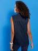 Sieh an! Bluse ohne Arm in marine