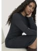 Hessnatur Hessnatur Strick Kleid Regular aus Bio-Baumwolle mit Bio-Merinowolle in schwarz