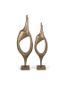 Giner y Colomer 2-er Set: dekorativen Aluminiumfiguren mit Bronze-Finish in Bronze