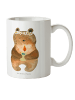 Mr. & Mrs. Panda Kaffeebecher Bär Kommunion ohne Spruch in Weiß