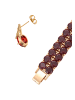 faina Women Jewelry Set in rose gold red