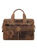 Greenburry Vintage Aktentasche Leder 38 cm Laptopfach brown