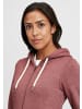 Oxmo Kapuzensweatjacke OXVicky Straight Sweat Zip-Hoodie in Rot