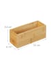 relaxdays Ordnungsbox in Natur - (B)23 x (H)9,5 x (T)9 cm