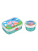 2er Set Obst- und Bentobox Campus (2025) in Peppa Pig 300 & 750 ml