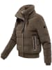 Navahoo Plüschjacke Schneepuder 14 in Stone Brown