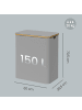 SONGMICS Wäschebox Roxanne in Grau - (B)38.5 x (H)70.5 x (T)60 cm