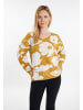 Usha Damen Strickpullover in Curry Weiss