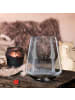 Mr. & Mrs. Panda Windlicht Glas Igel Liebe mit Spruch in Transparent