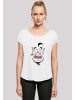 F4NT4STIC Long Cut T-Shirt Long Cut T-Shirt Disney Aladdin Genie Face in weiß