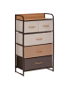 HOMCOM Kommode in Mehrfarbig 58L x 29B x 99H cm