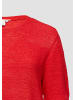QS Strickpullover kurzarm in Rot