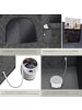 tectake Mobile Dampfsauna: Fernbed., Matte, Klappstuhl, Taschen, faltbar