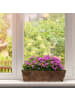 relaxdays 4 x Blumenkasten in Natur