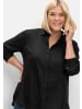 sheego Hemdbluse in schwarz