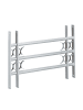 relaxdays Fenstergitter Einbruchschutz in Grau - (B)70-105 x (H)45 cm