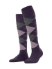 Burlington Marylebone Kniestrumpf in Wineberry
