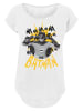 F4NT4STIC Long Cut T-Shirt Long Cut T-Shirt 'Batman TV Serie Nananana' in weiß