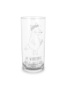 Mr. & Mrs. Panda Glas Fuchs Blumen mit Spruch in Transparent