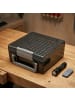 relaxdays Batteriebox in Grau - (B)17 x (H)8 x (T)16 cm