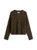 Marc O'Polo DENIM Bouclé-Pullover oversize in Black Espresso