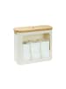 relaxdays Toilettenpapier Aufbewahrung in Beige - (B)43 x (H)36 x (T)17 cm