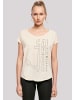 F4NT4STIC Long Cut T-Shirt Ahoi Anker Outlines Knut & Jan Hamburg in Whitesand