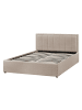Beliani Doppelbett MONTLAUR in Beige - (W) 149 x (H) 89 x (L) 216 cm