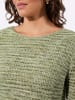 WITT WEIDEN Ajourpullover in lindgrün-meliert