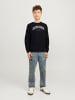 JACK & JONES Junior Langarmshirt JJECALEB VARSITY TEE JNR in black