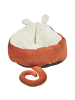 Beliani Tierbett HASSA in Orange/Weiß - (W) 50 x (H) 18 x (L) 45 cm
