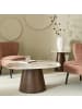 Signature Tisch ALESSANDRA in Braun - (W)45  x (H)90  x (L)90 cm
