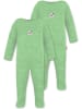 Normani Outdoor Sports 2er Pack Baby Merino Strampler „Levin" in Grün